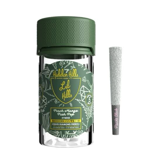 Hidden Hills Peach Mango Push Pop Pre-Rolls Trenton NJ
