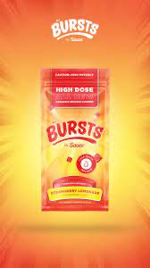 Burst Strawberry Lemonade Infused Live Resin Gummies 800mg INDICA