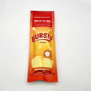 Burst White Peach Infused Live Resin Gummies 800mg INDICA